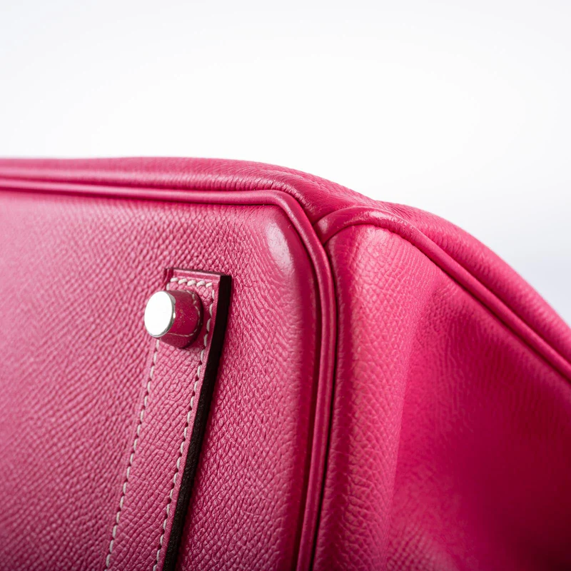 Hermès Birkin 35 Candy Collection Rose Tyrien and Rubis Epsom Palladium Hardware 5 Hermès Birkin 35 Candy Collection Rose Tyrien and Rubis Epsom Palladium Hardware - Image 5