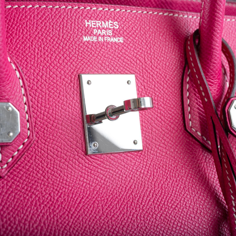 Hermès Birkin 35 Candy Collection Rose Tyrien and Rubis Epsom Palladium Hardware 4 Hermès Birkin 35 Candy Collection Rose Tyrien and Rubis Epsom Palladium Hardware - Image 4