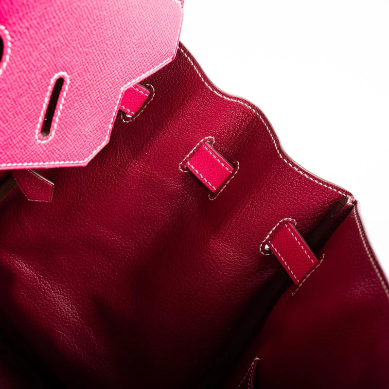Hermès Birkin 35 Candy Collection Rose Tyrien and Rubis Epsom Palladium Hardware 3 Hermès Birkin 35 Candy Collection Rose Tyrien and Rubis Epsom Palladium Hardware - Image 3