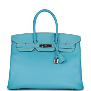 Hermès Birkin 35 Celeste Candy Epsom Palladium Hardware