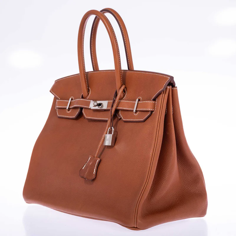 Hermès Birkin 35 Fauve Barenia Faubourg Palladium Hardware 3 Hermès Birkin 35 Fauve Barenia Faubourg Palladium Hardware - Image 3