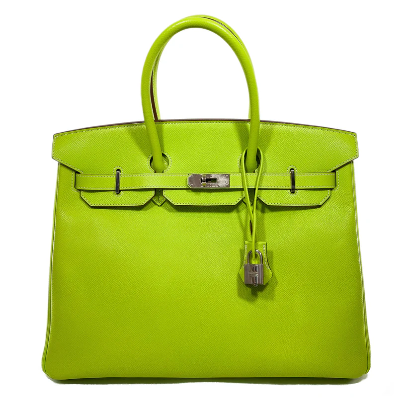 Hermes Birkin 35 Kiwi Lichen Epsom Palladium Hardware 1 Hermes Birkin 35 Kiwi Lichen Epsom Palladium Hardware