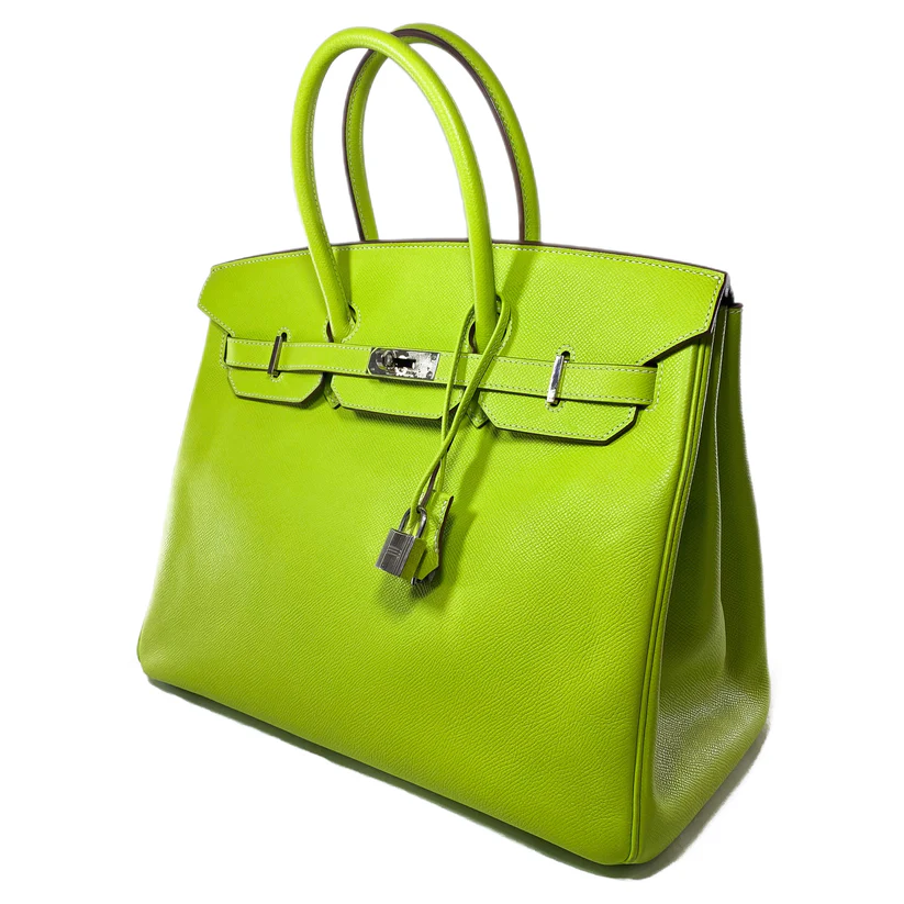 Hermes Birkin 35 Kiwi Lichen Epsom Palladium Hardware 3 Hermes Birkin 35 Kiwi Lichen Epsom Palladium Hardware - Image 3