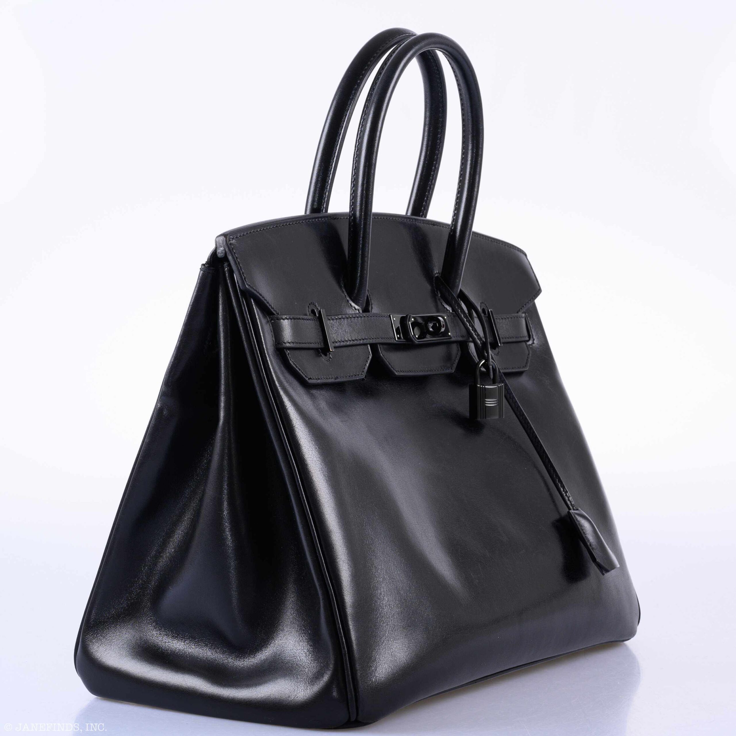 Hermès Birkin 35 SO BLACK Box Calf PVD Hardware 4 Hermès Birkin 35 SO BLACK Box Calf PVD Hardware - Image 4