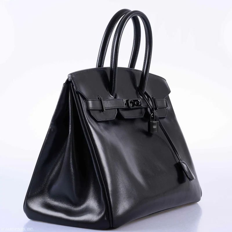 Hermès Birkin 35 SO BLACK Box Calf PVD Hardware 3 Hermès Birkin 35 SO BLACK Box Calf PVD Hardware - Image 3