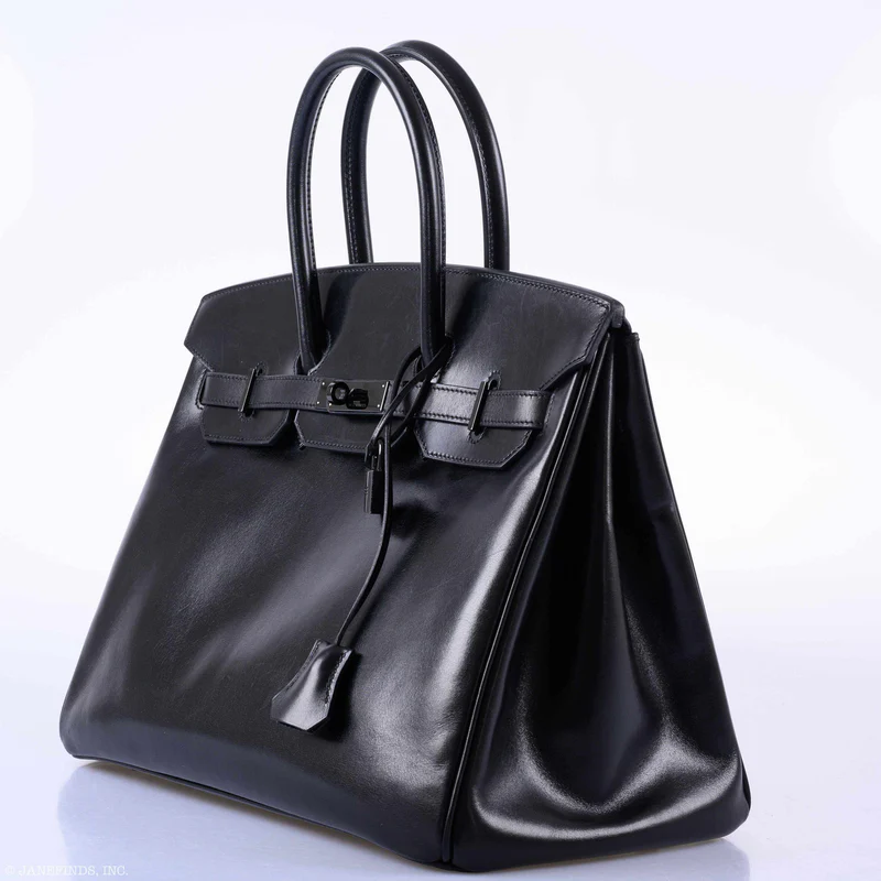 Hermès Birkin 35 SO BLACK Box Calf PVD Hardware 2 Hermès Birkin 35 SO BLACK Box Calf PVD Hardware - Image 2