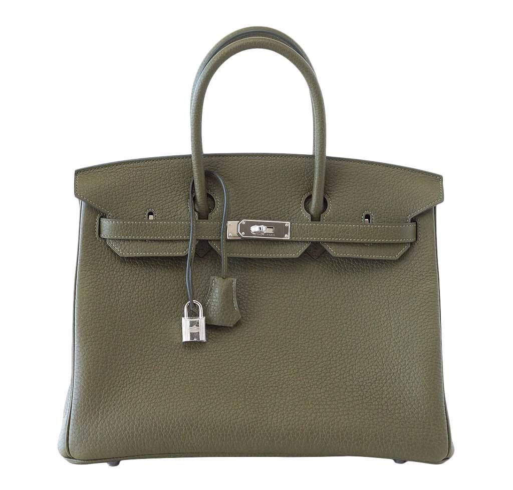 Hermès Birkin 35 Vert Veronese Fjord Bag 1 Hermès Birkin 35 Vert Veronese Fjord Bag
