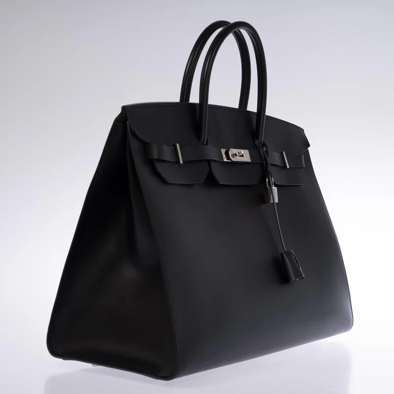 Hermès Birkin 40 Sellier Noir Vache Hunter Palladium Hardware 4 Hermès Birkin 40 Sellier Noir Vache Hunter Palladium Hardware - Image 4