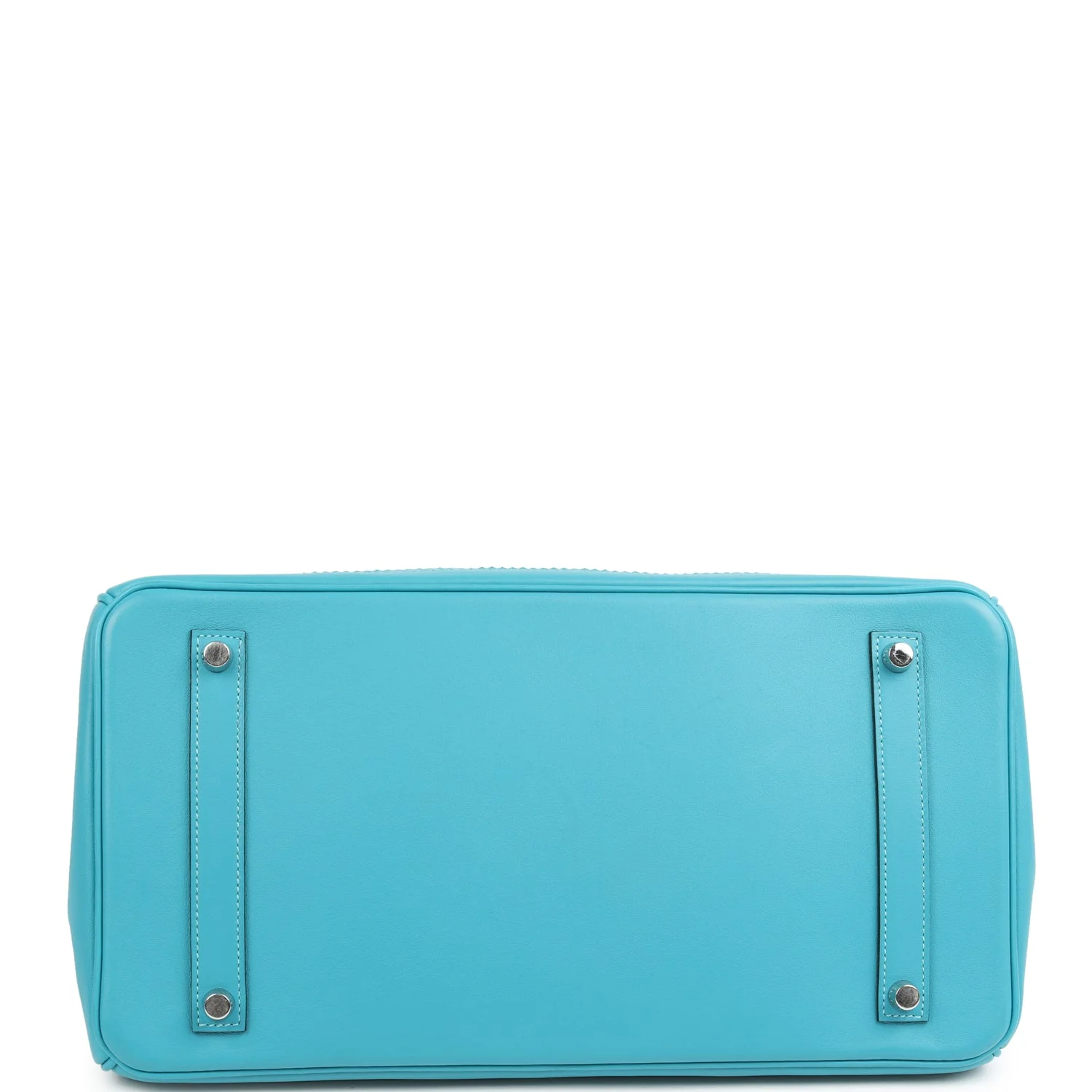 Hermès Birkin Ghillies 35 Turquoise Togo and Swift Palladium Hardware 5 Hermès Birkin Ghillies 35 Turquoise Togo and Swift Palladium Hardware - Image 5
