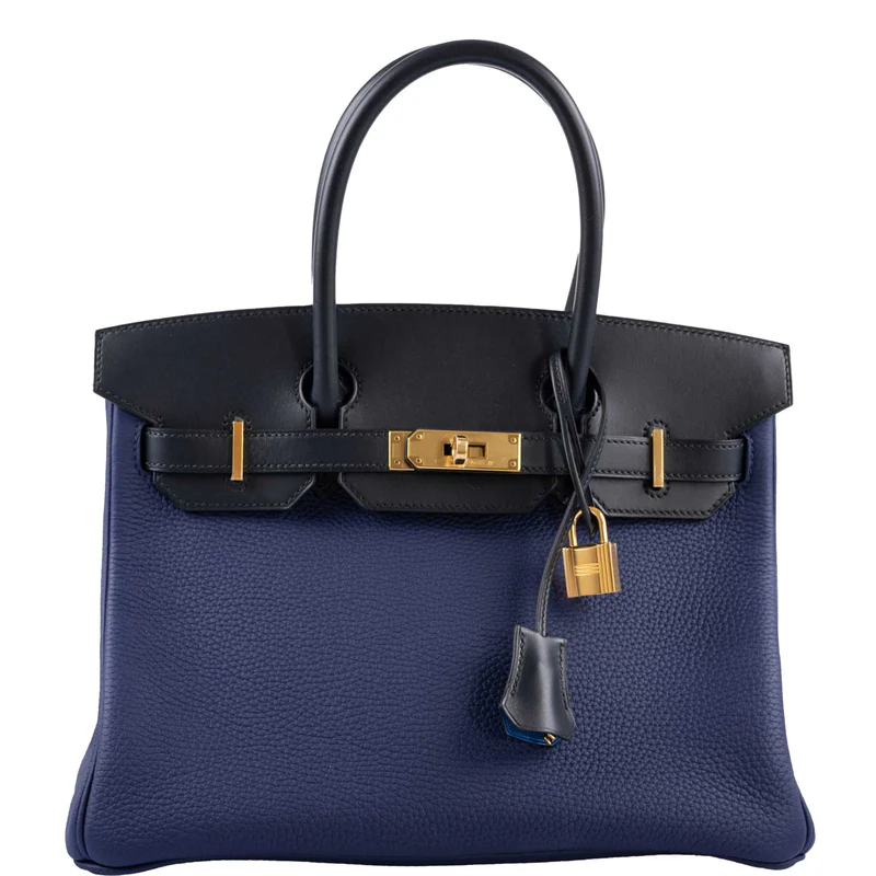 Hermès Birkin Touch 30 Bleu (Blue) Encre Sombrero & Bleu Obscur Taurillon Clemence Gold Hardware - 2020, Y 2 Hermès Birkin Touch 30 Bleu (Blue) Encre Sombrero & Bleu Obscur Taurillon Clemence Gold Hardware - 2020, Y - Image 2