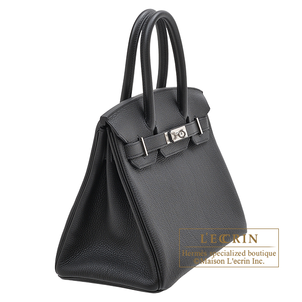 Hermes Birkin bag 30 Black Togo leather Silver hardware 3 Hermes Birkin bag 30 Black Togo leather Silver hardware - Image 3