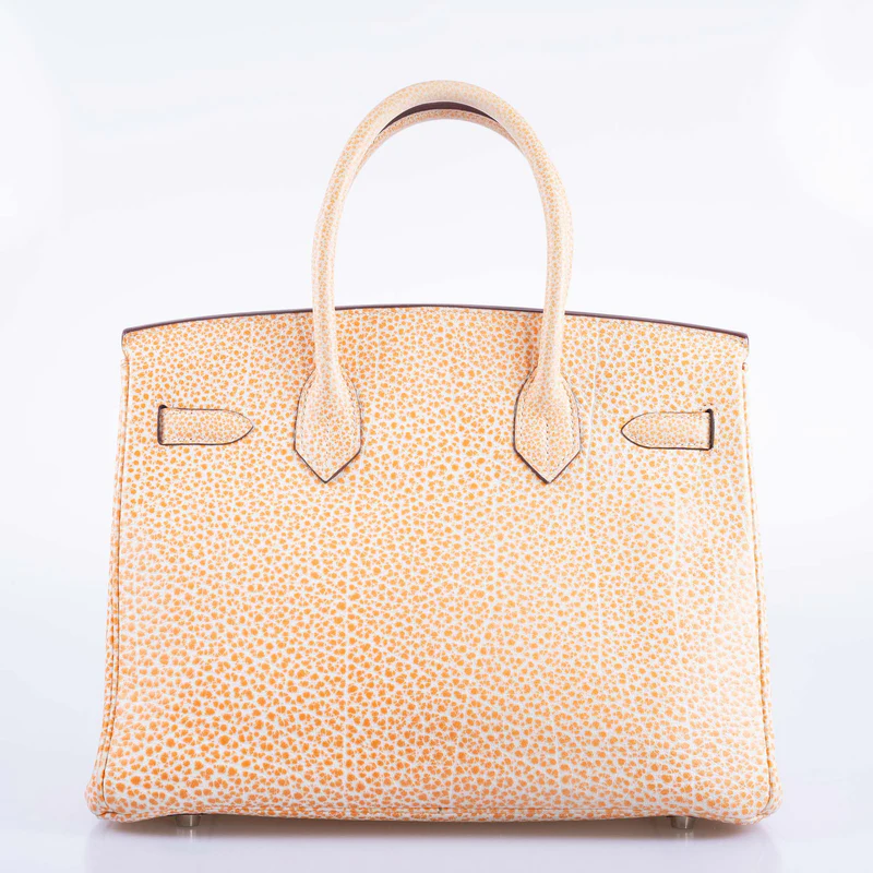 Hermès Dalmatian Birkin 30 Orange H Buffalo Palladium Hardware 2 Hermès Dalmatian Birkin 30 Orange H Buffalo Palladium Hardware - Image 2