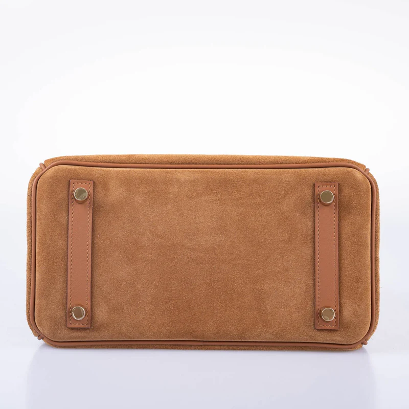 Hermès Grizzly Birkin 25 Gold Grizzly Suede and Swift Gold Hardware 2 Hermès Grizzly Birkin 25 Gold Grizzly Suede and Swift Gold Hardware - Image 2