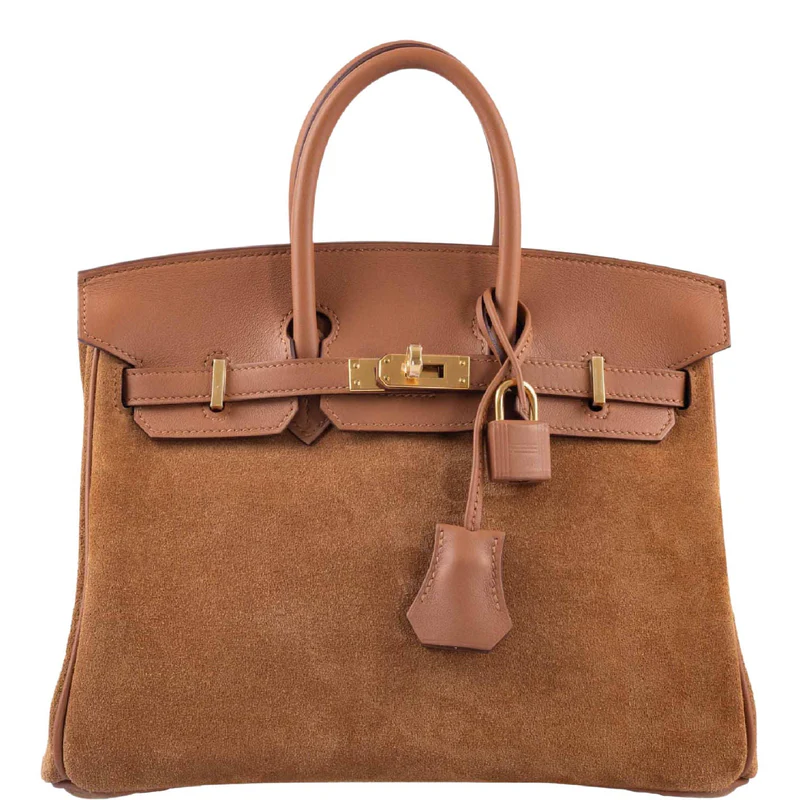 Hermès Grizzly Birkin 25 Gold Grizzly Suede and Swift Gold Hardware 1 Hermès Grizzly Birkin 25 Gold Grizzly Suede and Swift Gold Hardware