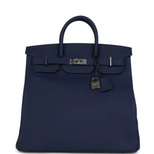 Hermès HAC Birkin 40 Bleu Saphir Togo Palladium Hardware