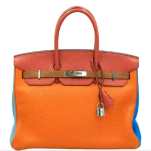 Hermès Hermes Birkin 35 Arlequin Clemence Palladium Hardware (1)