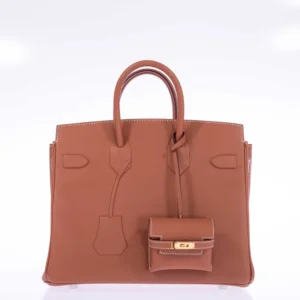Hermès Shadow Birkin 25 Gold Swift Gold Hardware (2)