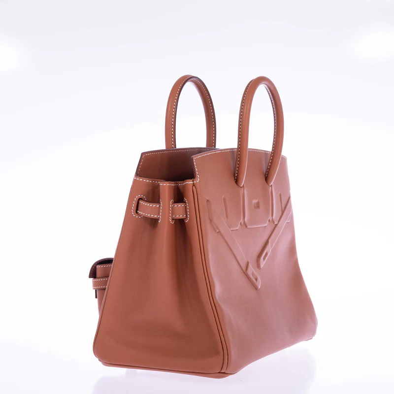 Hermès Shadow Birkin 25 Gold Swift Gold Hardware 4 Hermès Shadow Birkin 25 Gold Swift Gold Hardware - Image 4