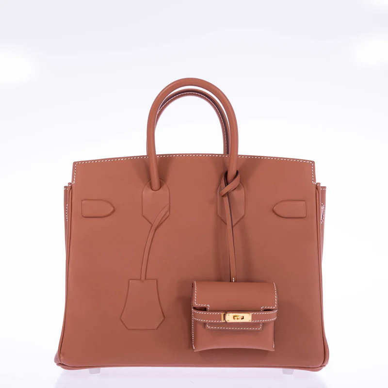 Hermès Shadow Birkin 25 Gold Swift Gold Hardware 3 Hermès Shadow Birkin 25 Gold Swift Gold Hardware - Image 3