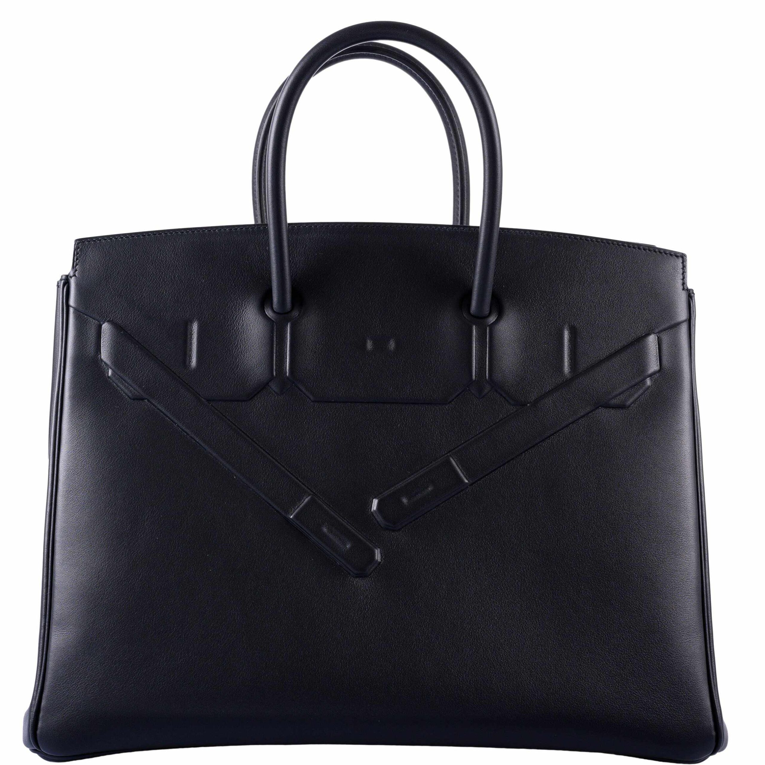 Hermès Shadow Birkin 35 Black Swift Palladium Hardware 1 Hermès Shadow Birkin 35 Black Swift Palladium Hardware