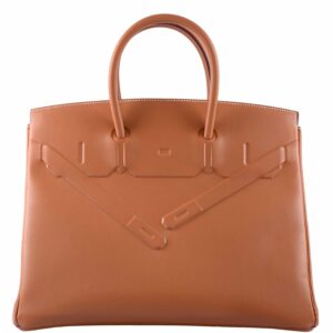 Hermès Shadow Birkin 35 Gold Swift Palladium Hardware