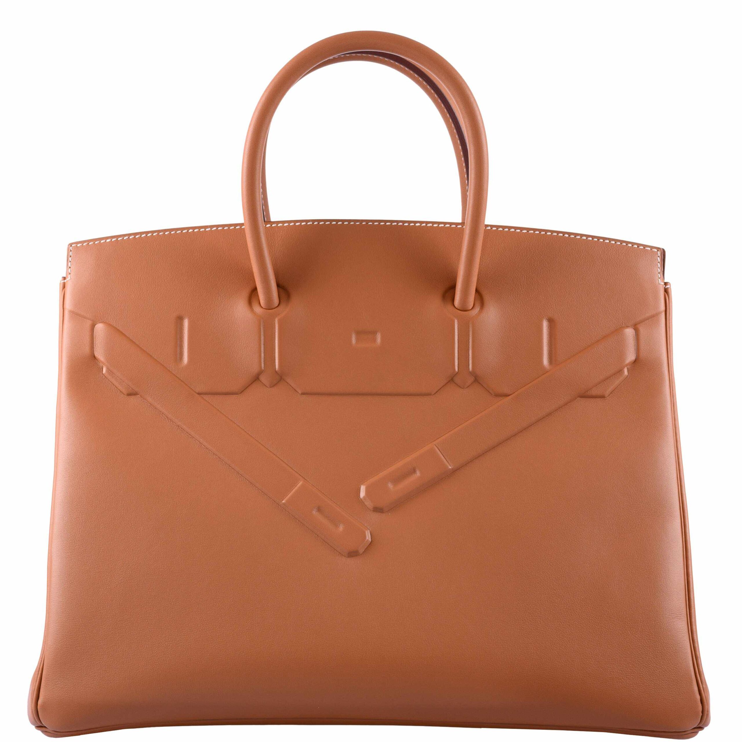 Hermès Shadow Birkin 35 Gold Swift Palladium Hardware 1 Hermès Shadow Birkin 35 Gold Swift Palladium Hardware