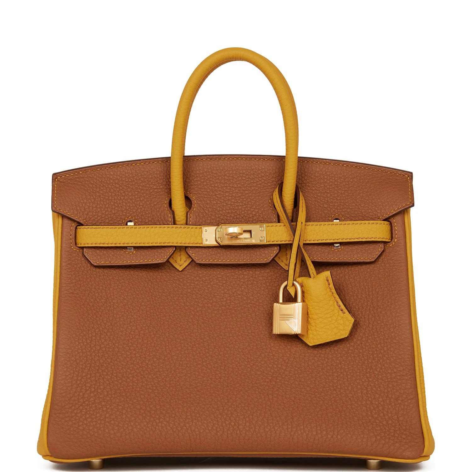 Hermès Special Order (HSS) Birkin 25 Gold and Jaune Ambre Togo Brushed Gold Hardware 1 Hermès Special Order (HSS) Birkin 25 Gold and Jaune Ambre Togo Brushed Gold Hardware