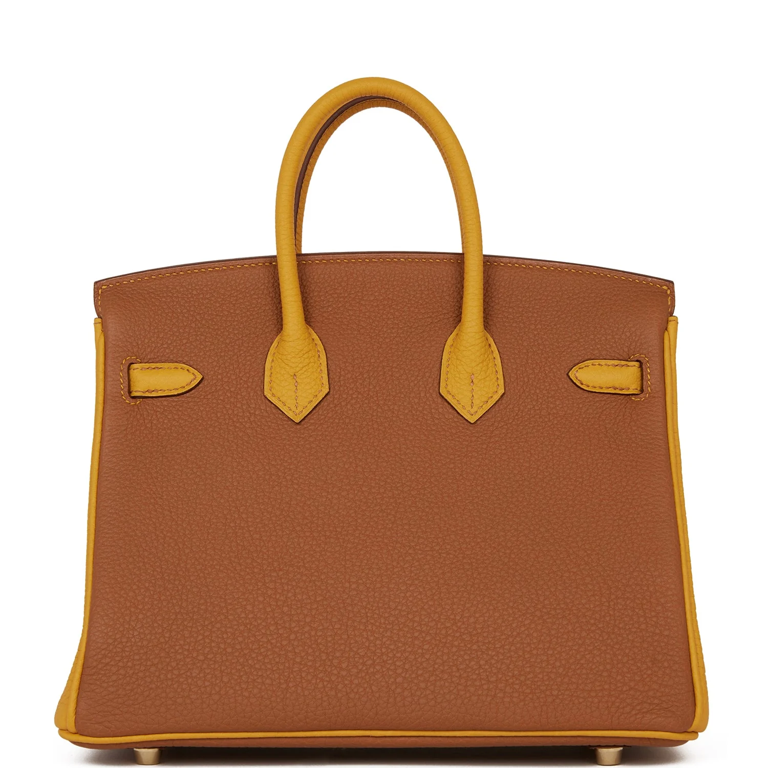 Hermès Special Order (HSS) Birkin 25 Gold and Jaune Ambre Togo Brushed Gold Hardware 3 Hermès Special Order (HSS) Birkin 25 Gold and Jaune Ambre Togo Brushed Gold Hardware - Image 3