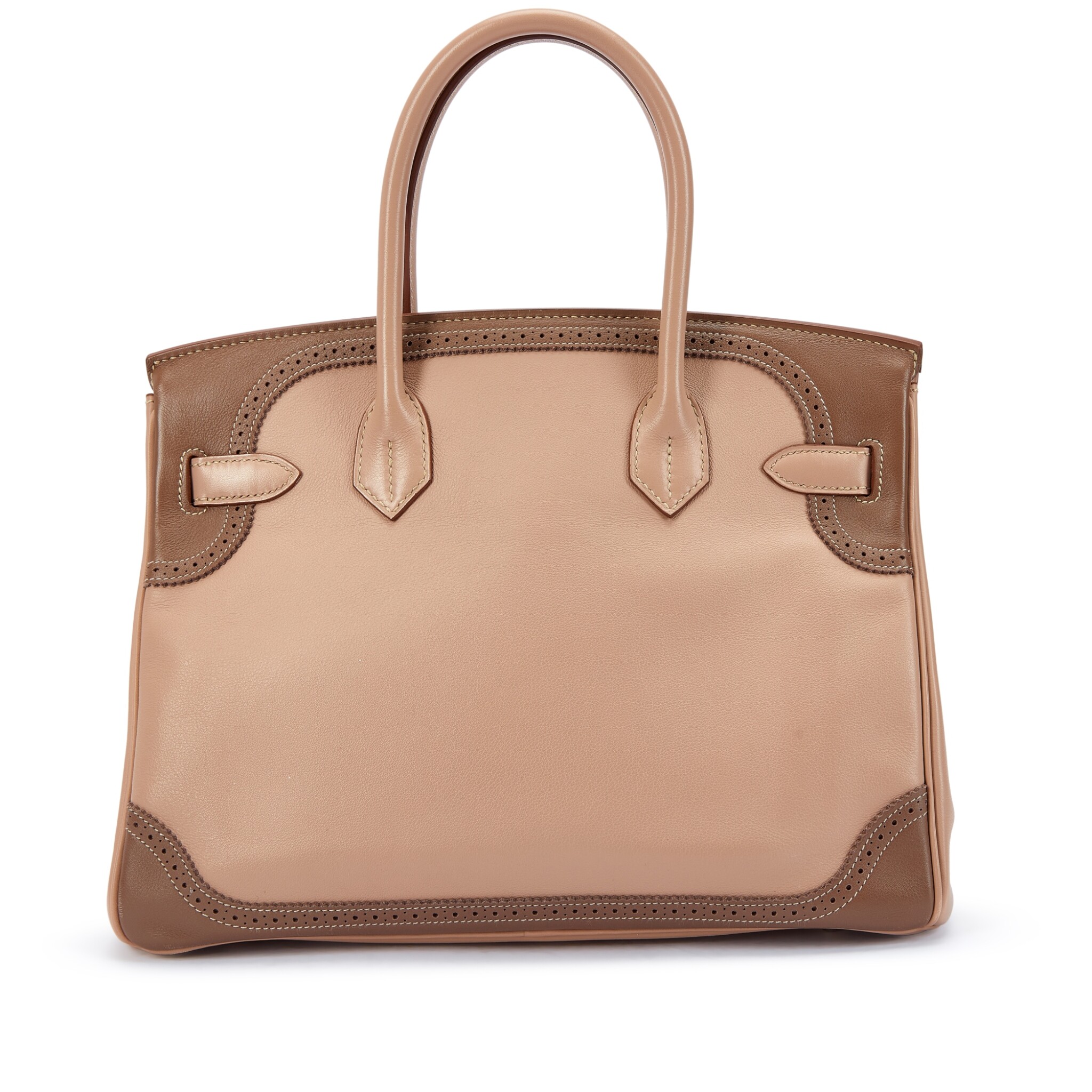 Limited Edition Argile and Etoupe Swift Ghillies Birkin 30 Palladium Hardware 3 Limited Edition Argile and Etoupe Swift Ghillies Birkin 30 Palladium Hardware - Image 3