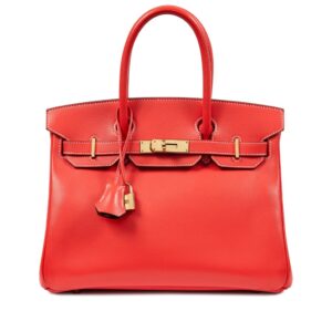Limited Edition Rose Jaipur Epsom and Gold Verso Candy Birkin 30 Permabrass Hardware (3)