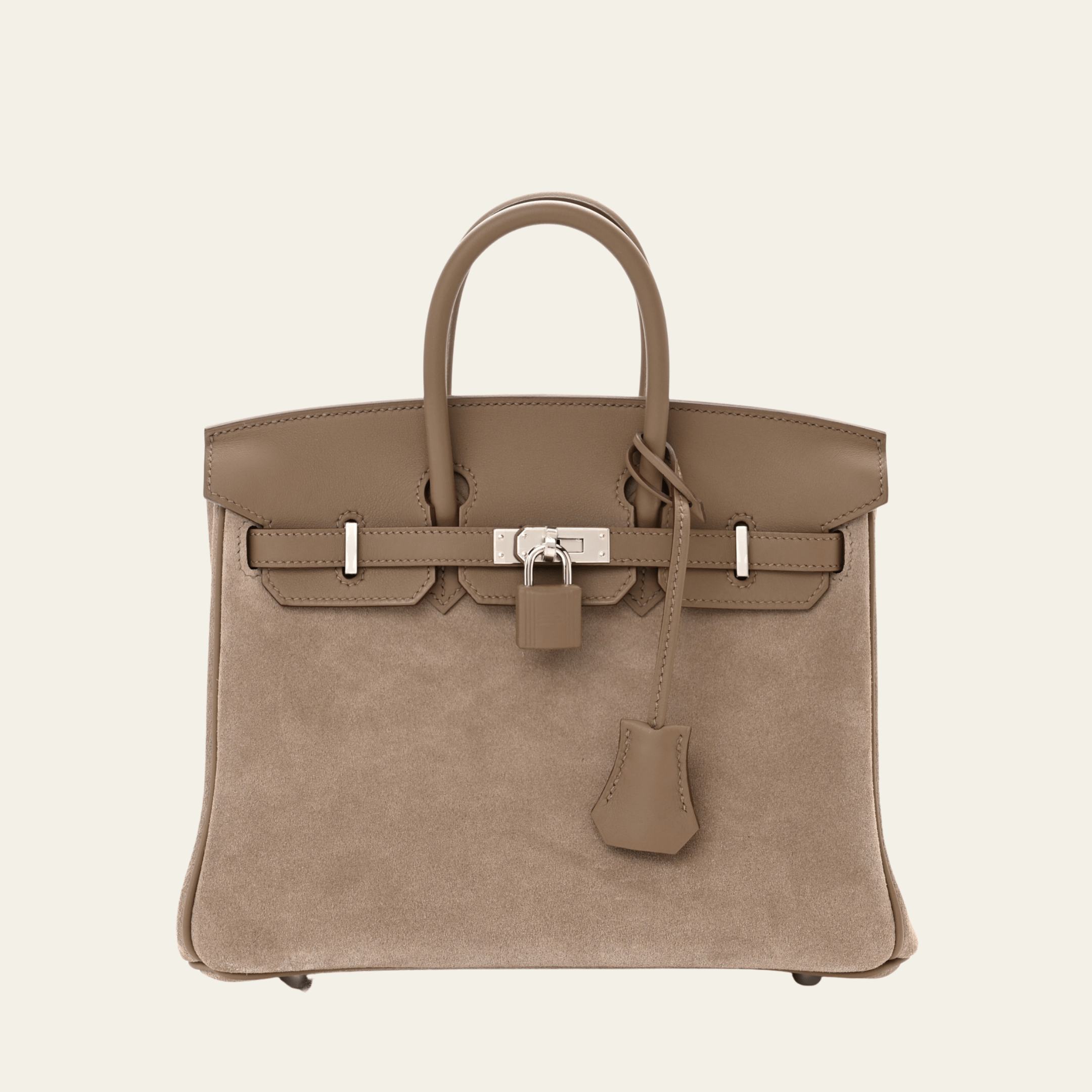 Hermès Gris Caillou Etoupe Birkin 25 Grizlly Swift Calfskin Palladium Hardware 1 Hermès Gris Caillou Etoupe Birkin 25 Grizlly Swift Calfskin Palladium Hardware