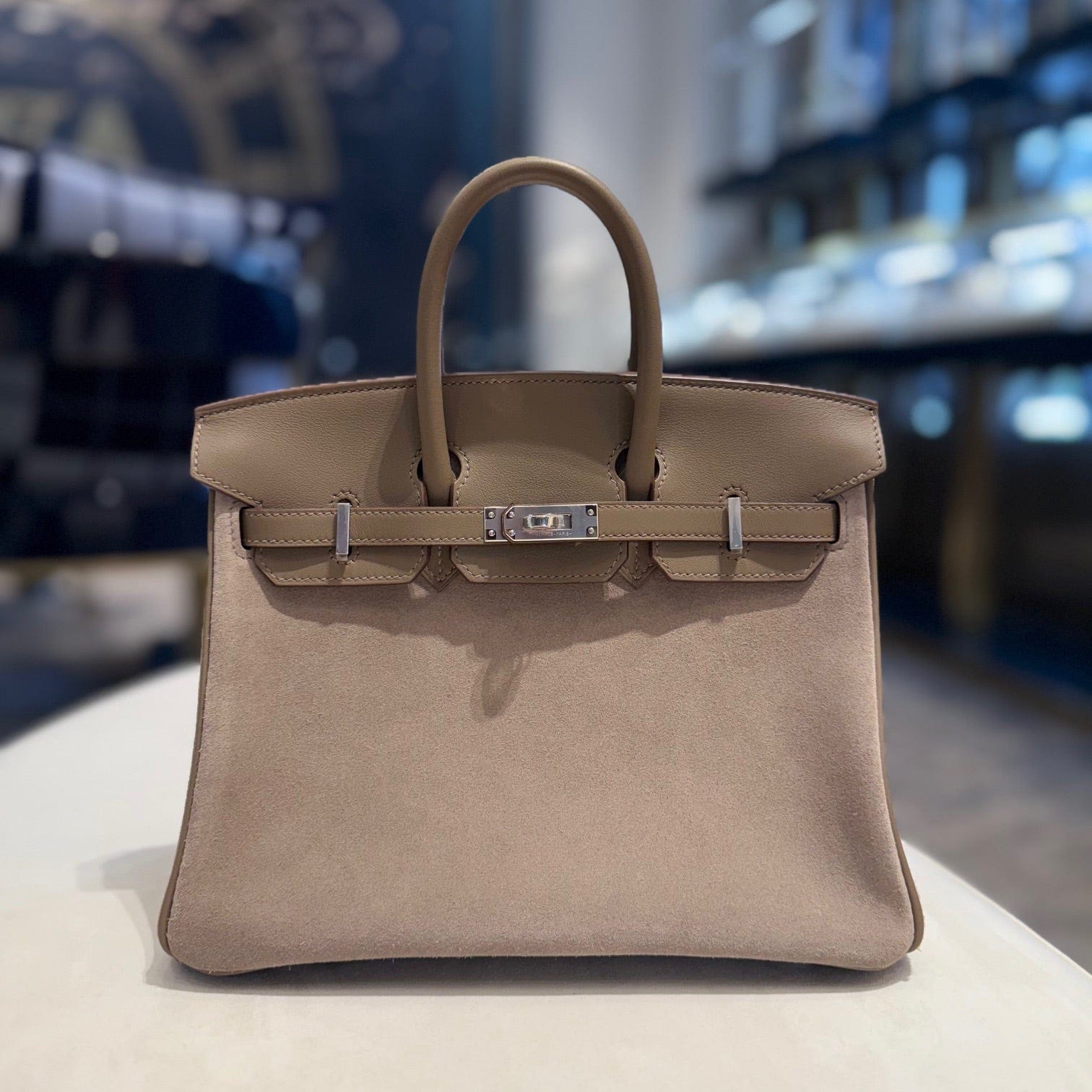 Hermès Gris Caillou Etoupe Birkin 25 Grizlly Swift Calfskin Palladium Hardware 5 Hermès Gris Caillou Etoupe Birkin 25 Grizlly Swift Calfskin Palladium Hardware - Image 5