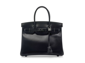A LIMITED EDITION SO BLACK BOX LEATHER BIRKIN BAG